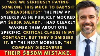 The New VP Mocked My $685K Salary &mdash; One Contract Clause Cost Them $850 Million  | Corporate Revenge