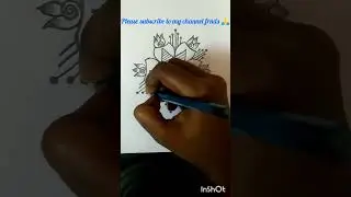 Margazhi matham special kolam with dots for Biginners step by step guide for Biginners #viralvideo 