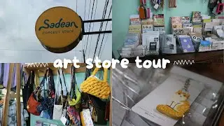 Mengunjungi toko art supply di Sadean Concept Store | Aesthetic art store vlog | Indonesia