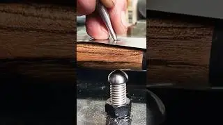 How to peen a knife handle pin  #shorts #knifemaking