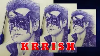 100 drawing challenge|17-100| Indian Superhero| KRRISH.