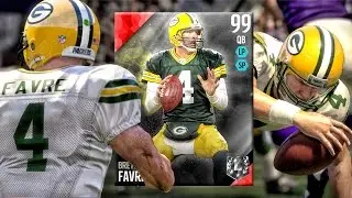 99 ULTIMATE LEGEND BRETT FAVRE BREAKING RECORDS! Madden 16 Career Mode Gameplay Ep. 10