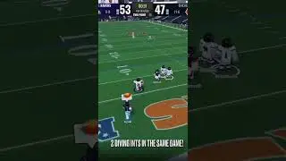 2 DIVING Interceptions in the SAME GAME😱| NFL Universe Football Roblox #robloxshorts