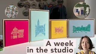 One week in a studio as a full-time embroidery artist