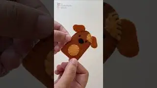 felt dog finger puppet | easy felt craft #craft #diy #felt #doglover #toys #giftideas #cutegiftideas