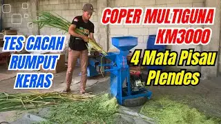 Mengunakan 4 Mata Pisau Plendes Mesin Coper Multifungsi KM3000 #mesincacahmultifungsi 