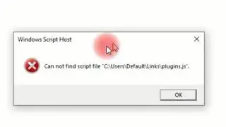 Fixed Windows Troubleshooting: Windows Script Host cannot find script file plugins.js