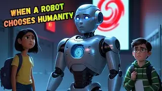 The School Robot&rsquo;s Dark Secret 🤖 | Thrilling Kids Story About AI & Humanity | Moral Story for kids