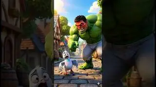 Hulk ki Bhook vs Chota Kabootar! 🍔🐦 Funny Cartoon #hulk #kabutar #hindistories #ytshorts #kidsvideo