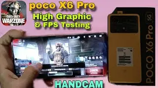 Poco X6 PRO Warzone Mobile Testing! High Graphic & FPS // Warzone Mobile Handcam