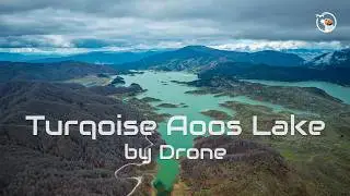 Landscape ASMR - Turquoise Aoos Lake by Drone