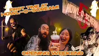 FIRST TIME at SeaWorld Howl-O-Scream 2025 🎃 Opening Weekend! Haunted Houses, Scarezones & Coasters 🎢