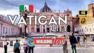 The Vatican City [Rome, Italy 🇮🇹] Walking Tour 4K | Captions & Immersive Sounds
