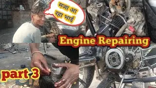 Engine repairing Hero Honda Splendor engine fitting #biketechnical6980 Splendor old engine detail 
