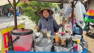 Xe chè đậu ngự, chè ba màu, sương sa lựu hồng đông khách ở Sài Gòn