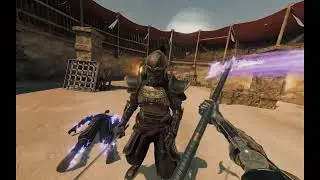 Blade and sorcery clip polearm double jump using blunt end as pogo stick  (not me in video)