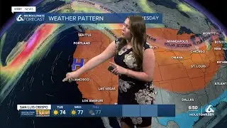 High pressure is moving in and will bring 80s for some by the end of the week