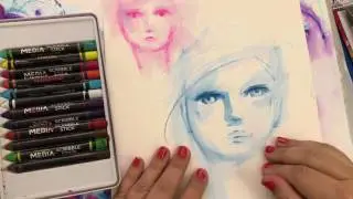 I took a class with Dina Wakley!! - Art Supply Haul & Journal Flip