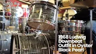 1968 Ludwig 'Downbeat' Outfit in Oyster Black Pearl