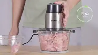 GANIZA Food Processors, Electric Chopper with Meat Grinder & Veggie Chopper - 2 Bowls (8 Cup+8 Cup)
