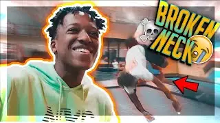 ALMOST BROKE MY NECK DOING THIS!!! Bounce Trampoline Park Vlog