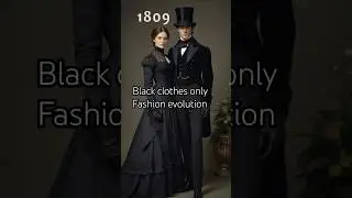 Fashion evolution of black clothes made with AI #evolution #fashion #ai