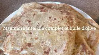 Msemen! Crêpes marocaines au blé complet et huile d’olive ❣️