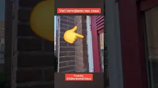 Verf van muur verwijderen