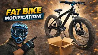 Fat bike modification new handle and mini hydraulic brake 