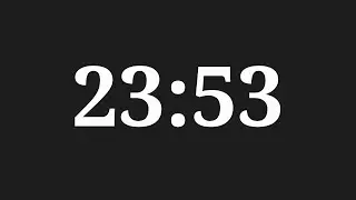 23 Minutes 53 Seconds Countdown Timer