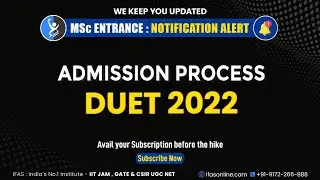Complete DUET Admission Procedure For Year 2022: Step-By-Step Guidance