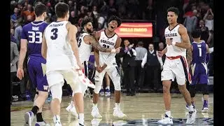 Rui Hachimura 26 PTS 7 REBS Gonzaga Bulldogs vs Washington | HITS GAME WINNER! | 12/6/18 |