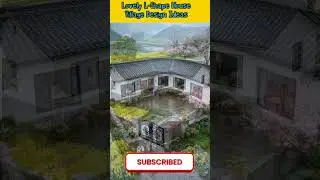 Lovely L-Shape Village House Design Ideas #shortvideo #shorts