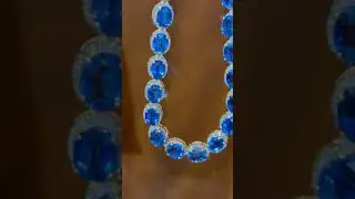 Elegant Kyanite & Diamond necklace &ndash; Handcrafted Luxury #fashionlovers #gemstone #jewellery
