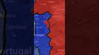 Portugal vs spain (made by me) #animation #mapping #portugal #spain