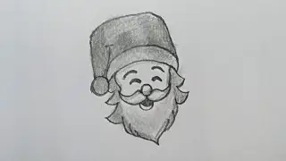 Cute Santa Claus Pencil Drawing#SantaClausDrawing#ChristmasDrawing#CuteSantaDrawing#PencilSketch