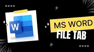 MS Word File Tab Explained in Hindi | Complete File Menu Tutorial for Beginners