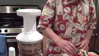 Making Watermelon Juice in the Omega Big Mouth and Vert VRT330 Juicer