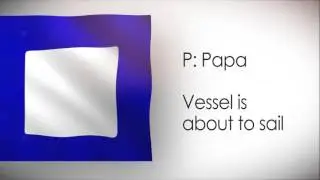 P - Nautical Flag / Letter & Meaning - International maritime signal flags