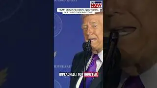President Trump praise Republicans for standing by him through his impeachments and indictments.
