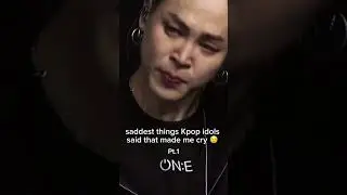 Saddest things Kpop idols said that made me cry 😭 #sad #kpop #shorts