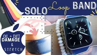 SOLO LOOP BAND STRETCHING?! | WATCH 1st | Apple Watch Series 6 Solo Loop Band REVIEW | livinglikelee