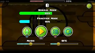 BEATING B IN GEOMETRY DASH DAY 3
