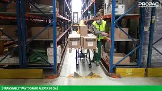 Transpallet pantografo alzata 80 cm