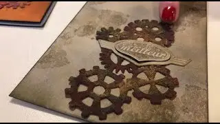 Effet rouille avec pâte à structure Stampin’Up !
