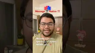 Attention Taxpayers‼️Today&rsquo;s Income Tax message might become tomorrow&rsquo;s NOTICE