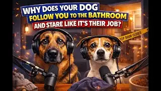 Why Does Your Dog Follow You To The Bathroom And Stare Like It's Their Job?
