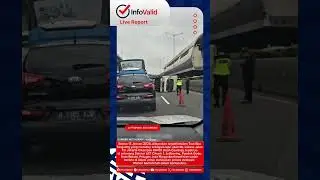 TERJADI TRUK BOX TERGULING DI  TOL JAKARTA-CIKAMPEK KM.09 ARAH CAWANG &ndash; LIVE REPORT INFOVALID.NEWS