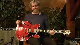 Gibson ES-355 TD from 1962 presented by Tobias Hoffmann at Vintage Guitar Oldenburg