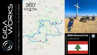 5.7K 360 Video Motorbike Ride - Northern Lebanon